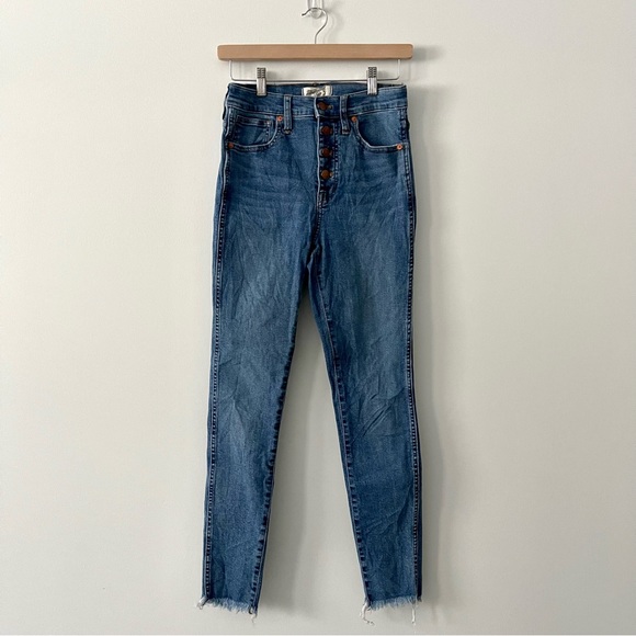 Madewell 10 Inch High Rise Skinny Jeans Size 26 - Picture 3 of 10